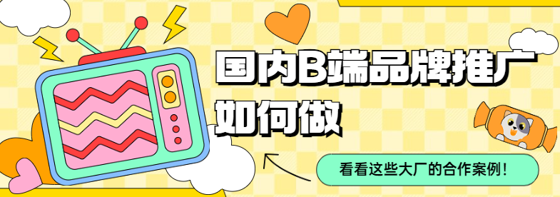 国内B端品牌推广如何做？看看这些大厂的合作案例！