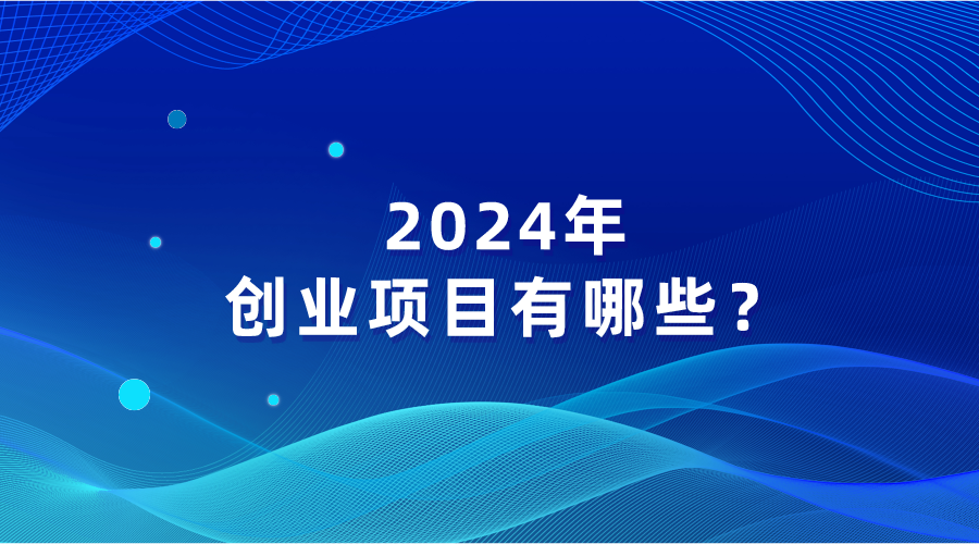 2024年创业项目有哪些？适合小白的七个创业项目推荐！