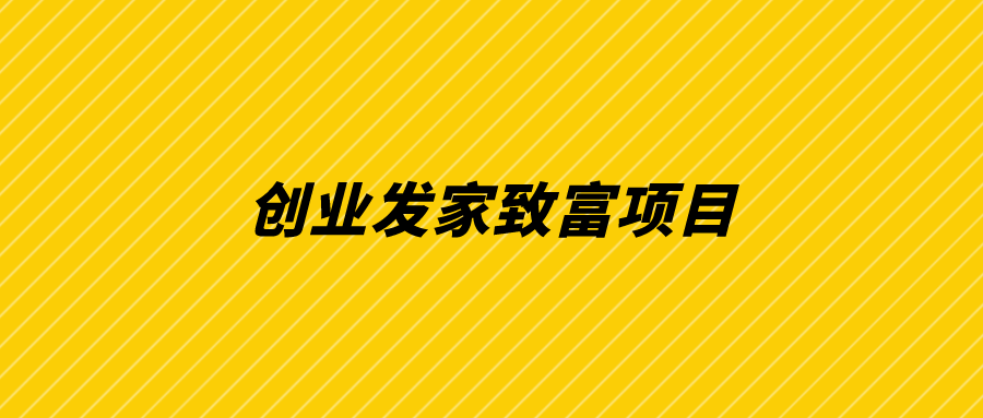 2024年个人创业发家致富的小项目！人人都可以做的零成本项目！