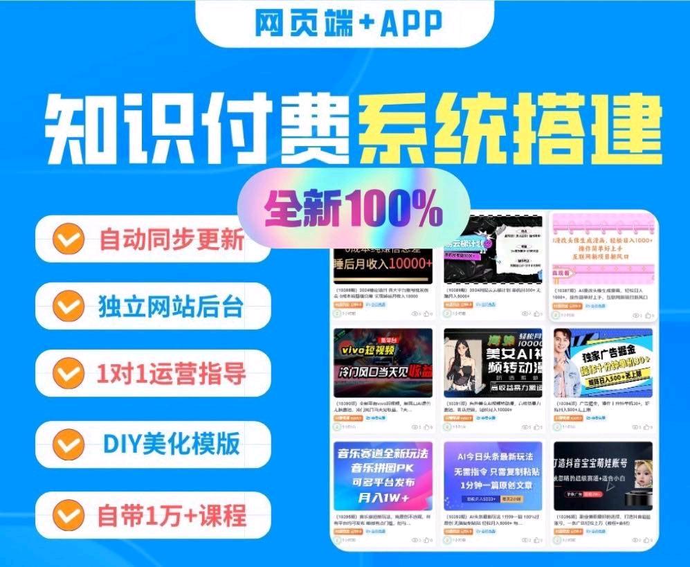 互联网创业、副业课程推广